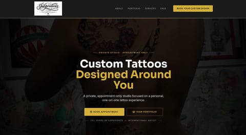 Inkspiration Tattoo PNW website