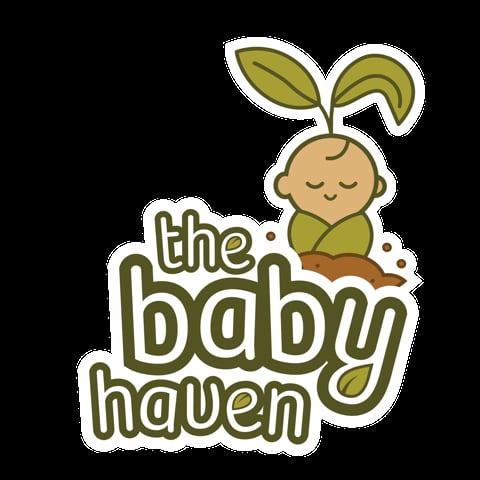The Baby Haven logo featuring a cute smiling sprout character